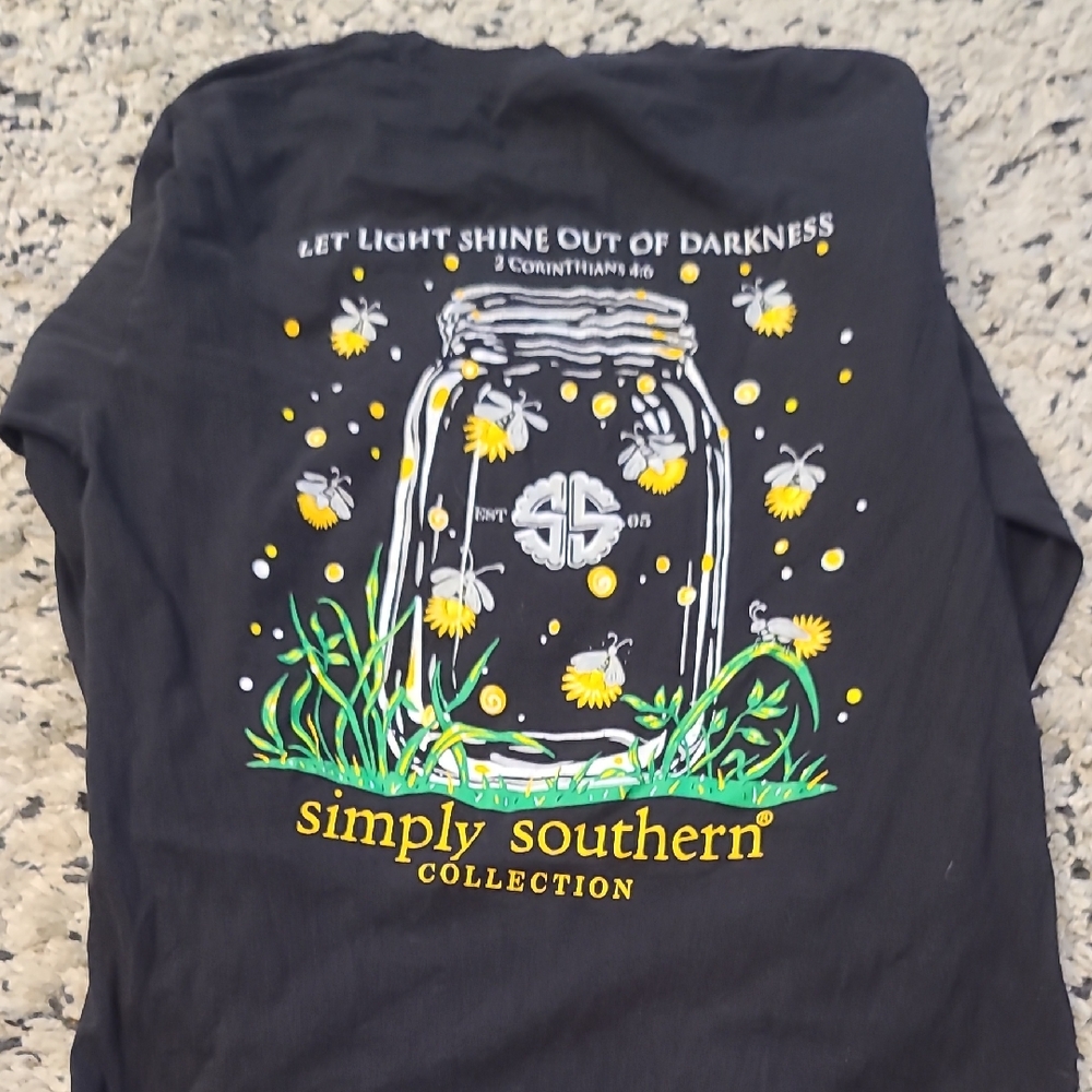 Simply Southern Black Firefly Jar Tee